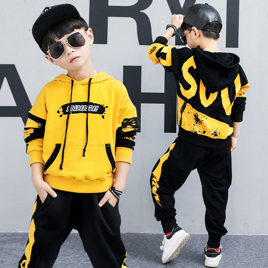 Boy's Hooded Sports Suit – Stylish & Comfortable Activewear for Kids