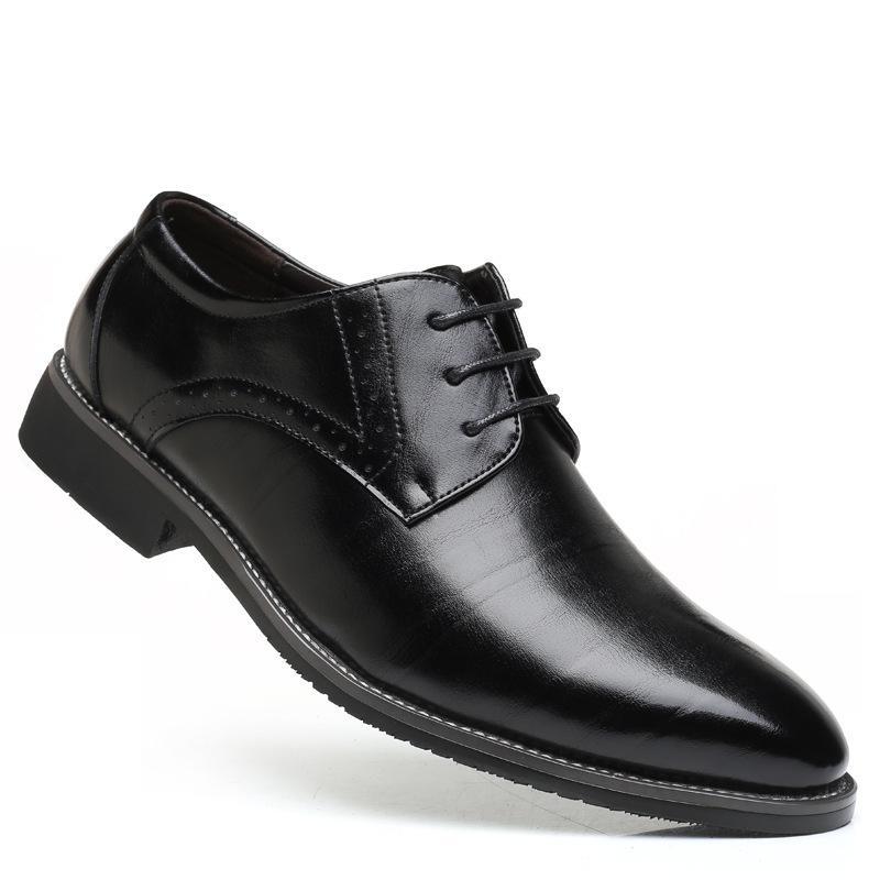 Fashion British Plus Size Men's Leather Shoes