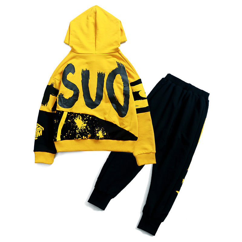 Boy's Hooded Sports Suit – Stylish & Comfortable Activewear for Kids