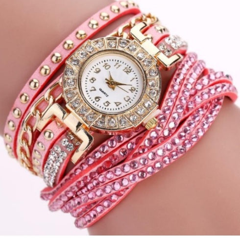 Fashion Ladies Twist Braided Quartz Watch