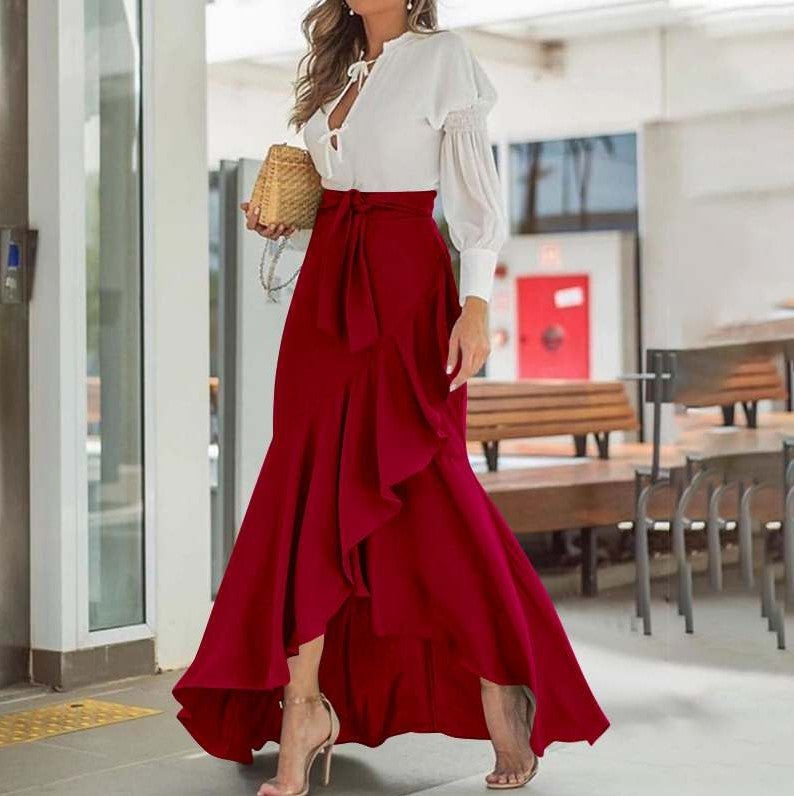 Irregular Skirt With High Waist