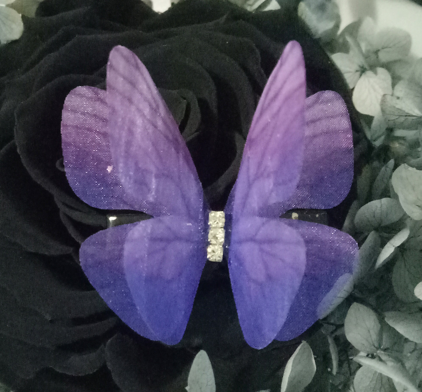 National Style Tulle Butterfly Hairpin Hem