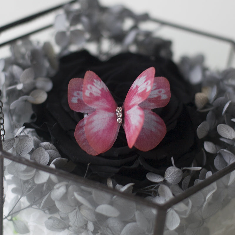 National Style Tulle Butterfly Hairpin Hem