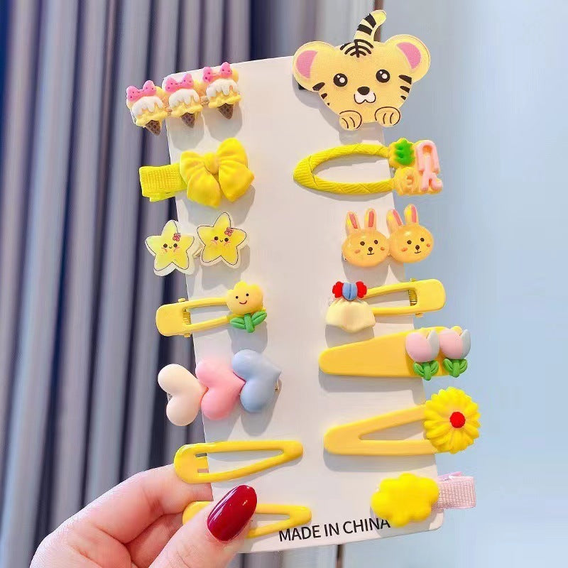 14-piece Set Cartoon Fresh Sweet Student Children's Barrettes