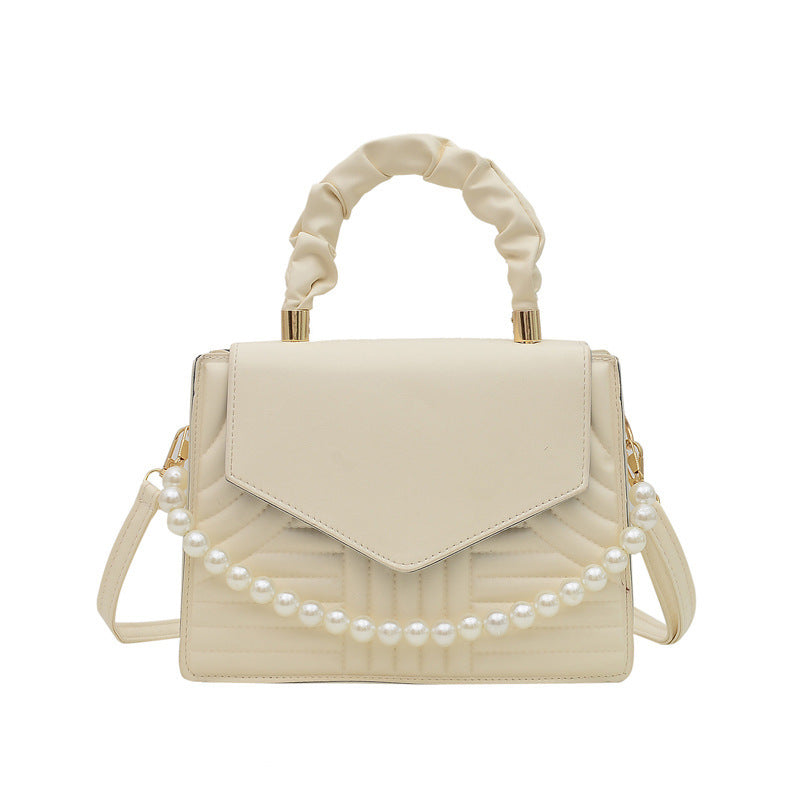 Pearl Handbag Candy Color Shoulder Messenger Bag