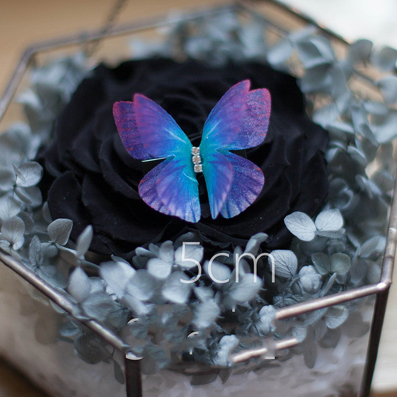 National Style Tulle Butterfly Hairpin Hem