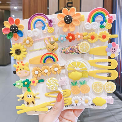 14-piece Set Cartoon Fresh Sweet Student Children's Barrettes