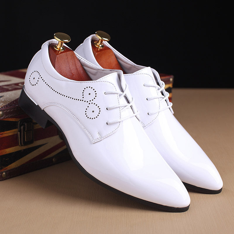 Men Leather Shoes Men Business Casual Dress Shoes Business Casual Leather Shoes Slip-on Black Driving Shoe For Men