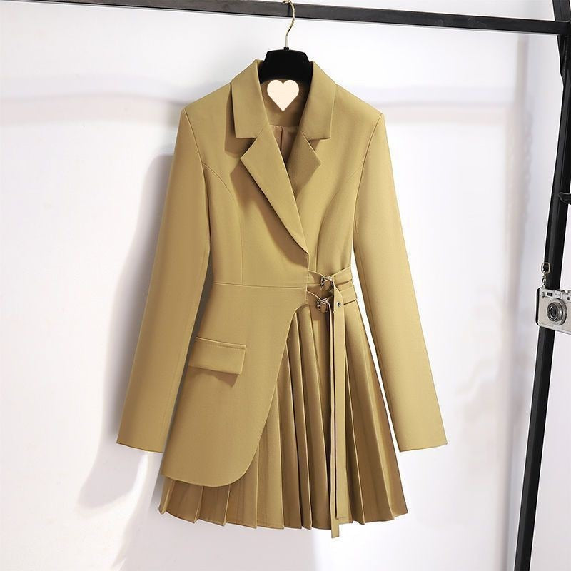 Graceful Suit Jacket Fat Girl Casual Pants Two-piece Set