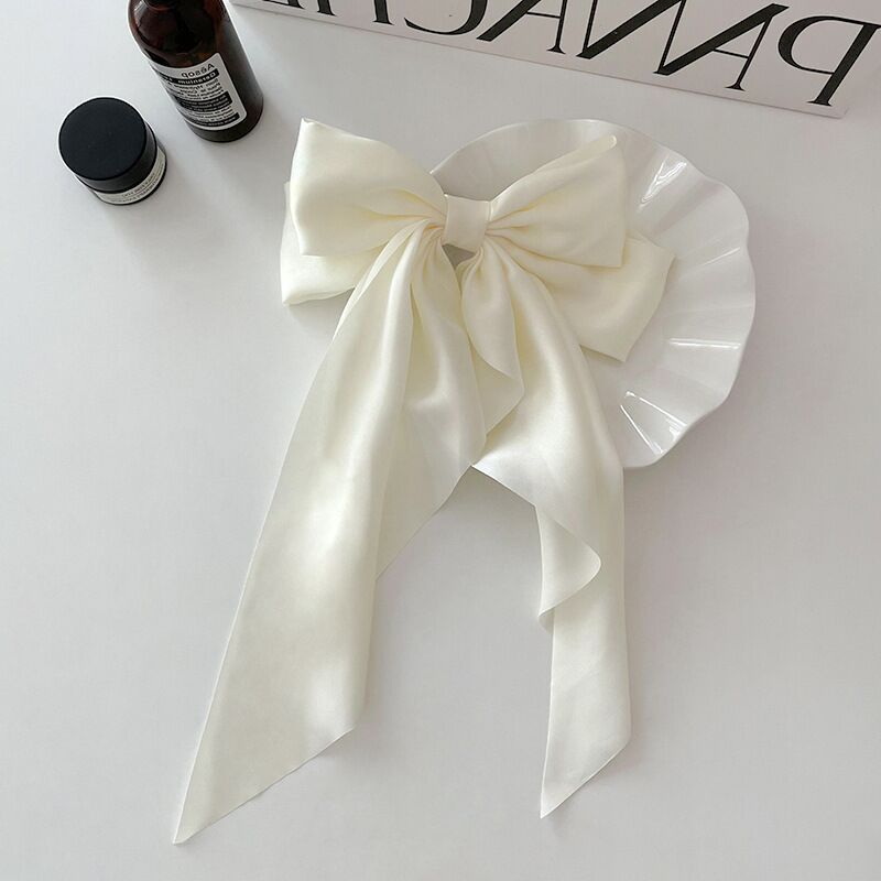 Bow Ribbon Hairpin Simple Retro Fabric