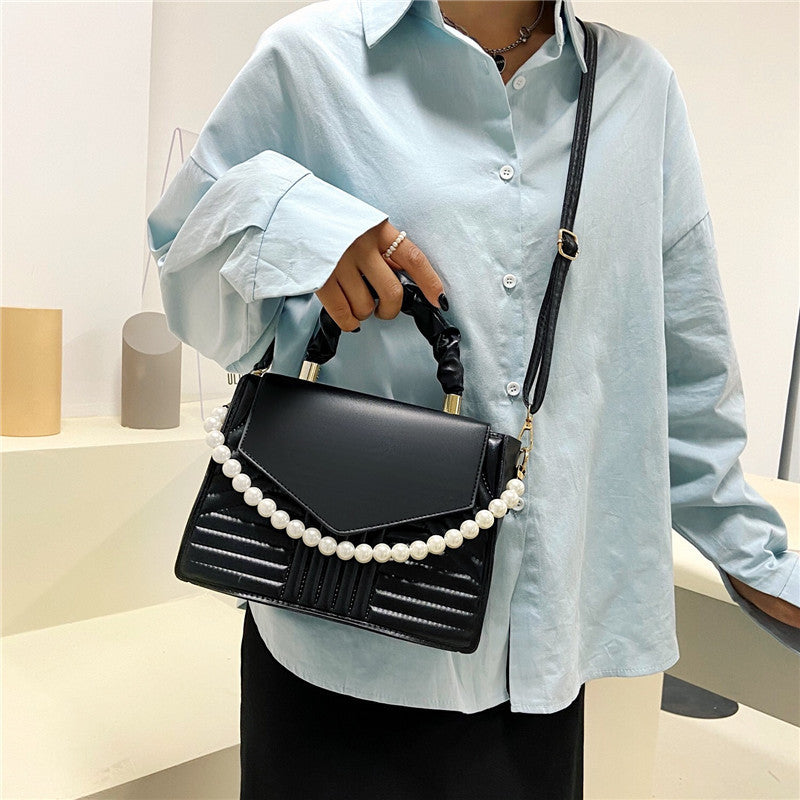 Pearl Handbag Candy Color Shoulder Messenger Bag