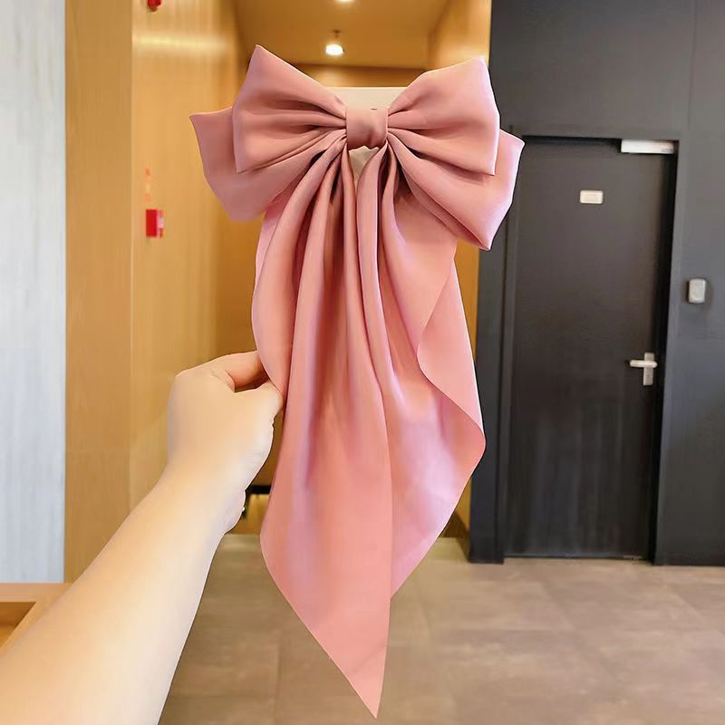 Bow Ribbon Hairpin Simple Retro Fabric