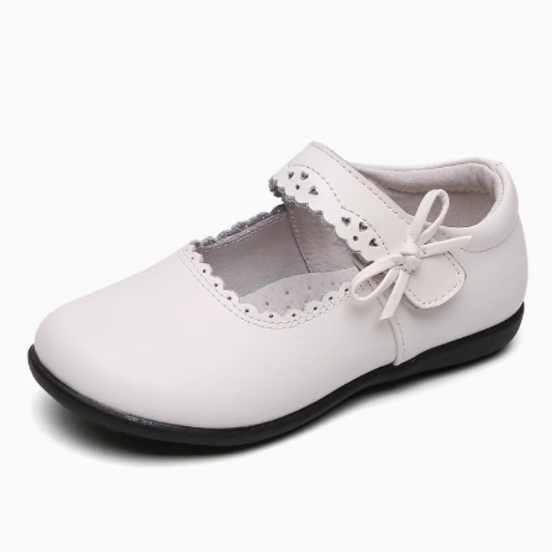 British Girls' Leather Soft Soled Single Shoes