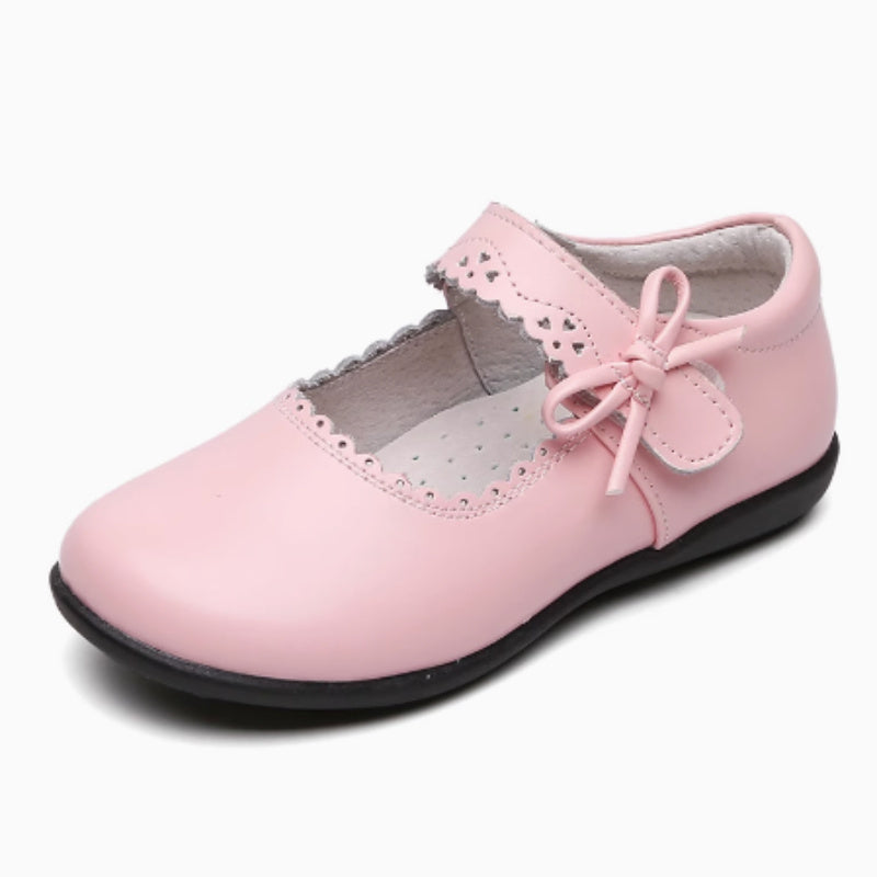 British Girls' Leather Soft Soled Single Shoes